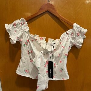 Fashion Nova Catching Feelings Floral Corset Top